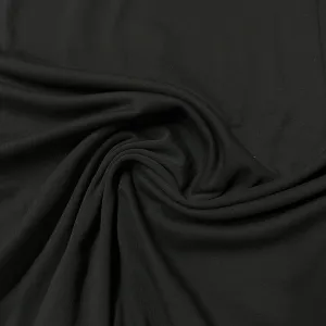 Black Cotton Interlock Fabric