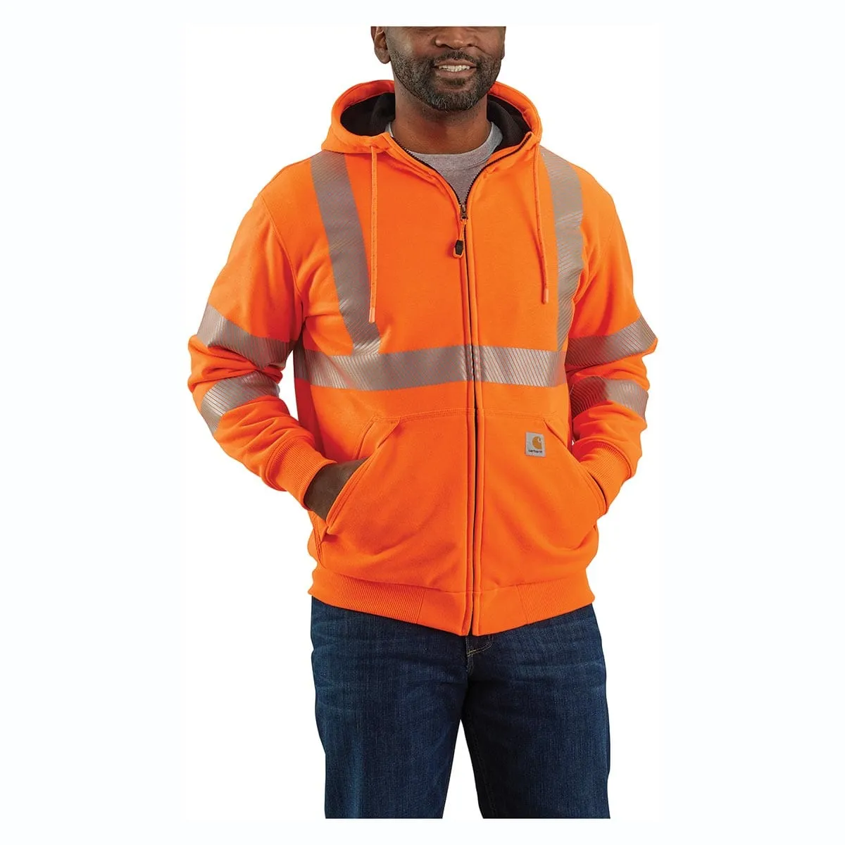 Carhartt ANSI Class 3 Loose Fit Midweight Full Zip Hi-Vis Sweatshirt