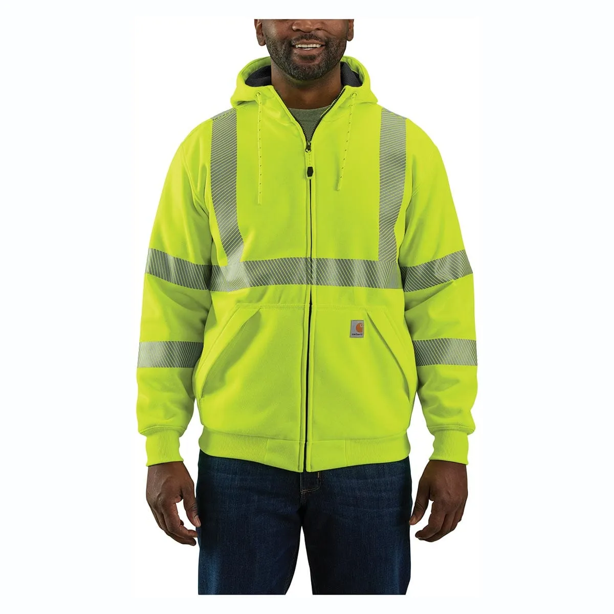 Carhartt ANSI Class 3 Loose Fit Midweight Full Zip Hi-Vis Sweatshirt