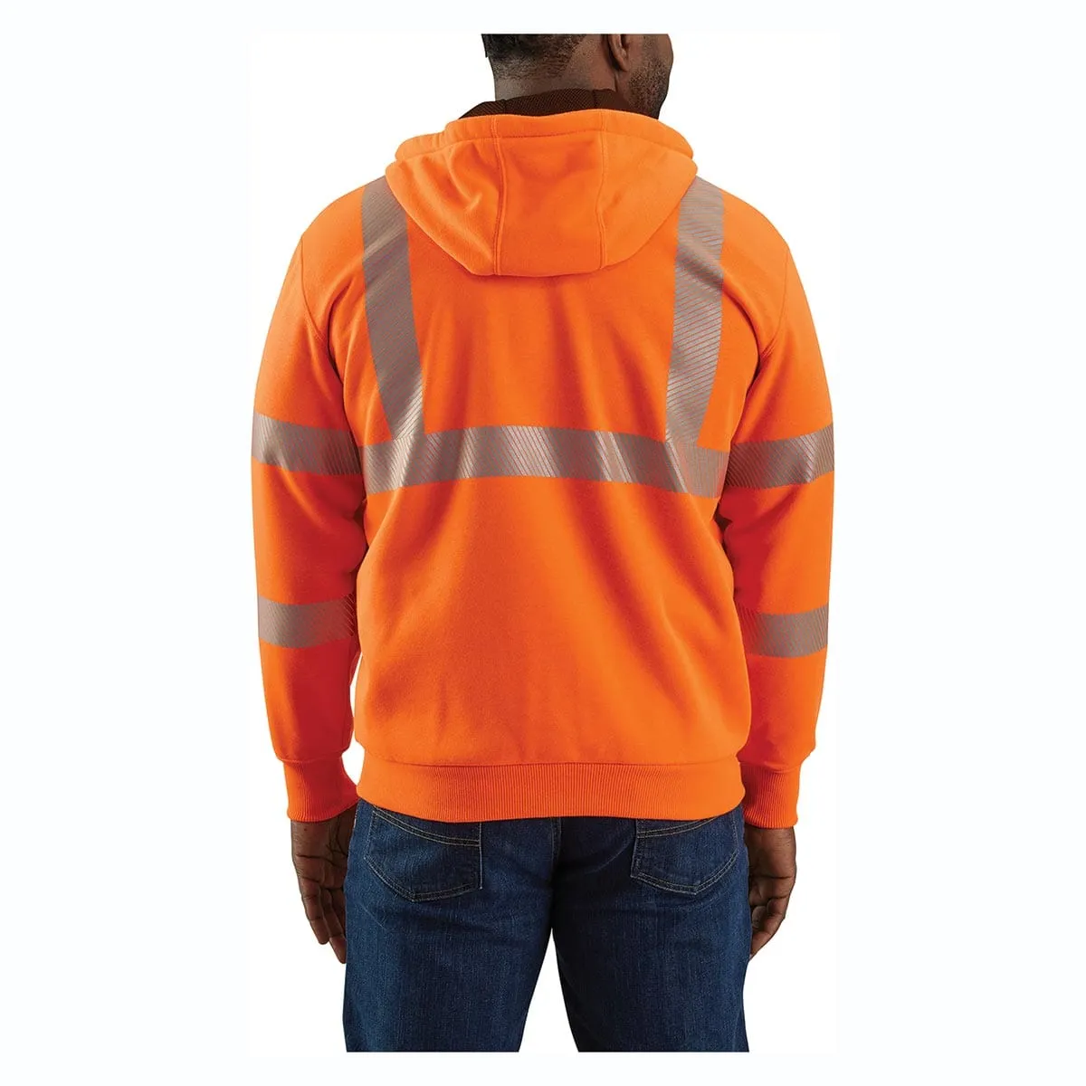 Carhartt ANSI Class 3 Loose Fit Midweight Full Zip Hi-Vis Sweatshirt