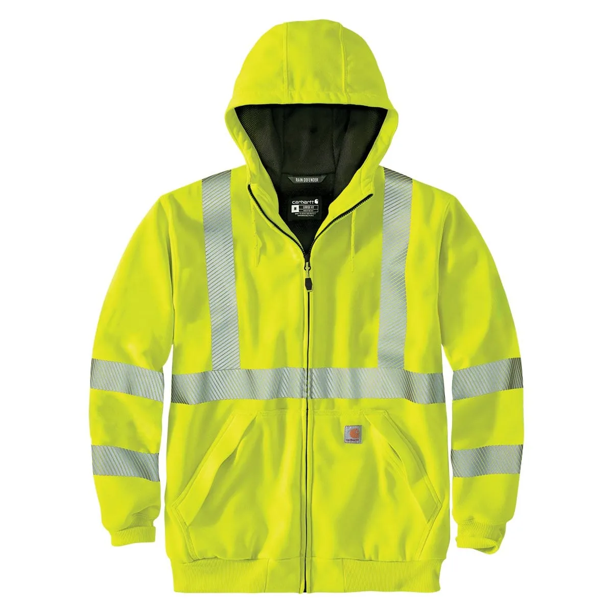 Carhartt ANSI Class 3 Loose Fit Midweight Full Zip Hi-Vis Sweatshirt