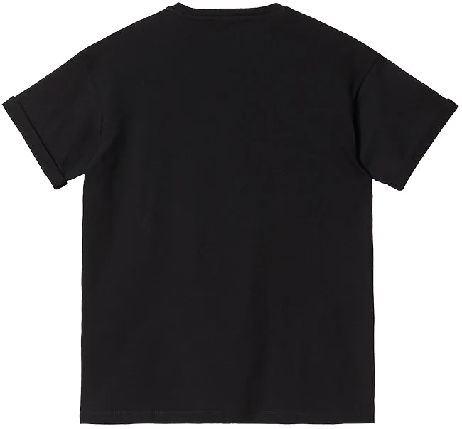 Carhartt WIP Womens Chase T Shirt Black Gold