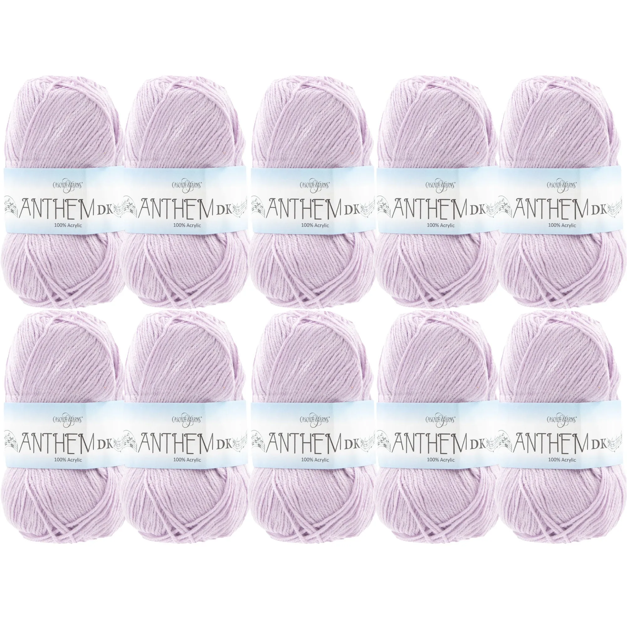 Cascade Yarns Anthem DK Yarn - 89 Lavender Fog - 10-Pack