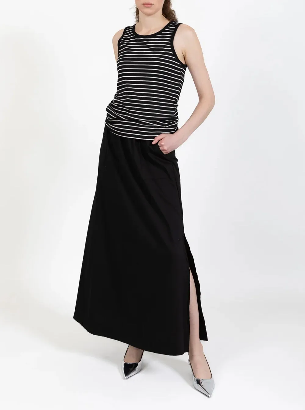 CC Heart Phoebe Maxi Skirt - Black