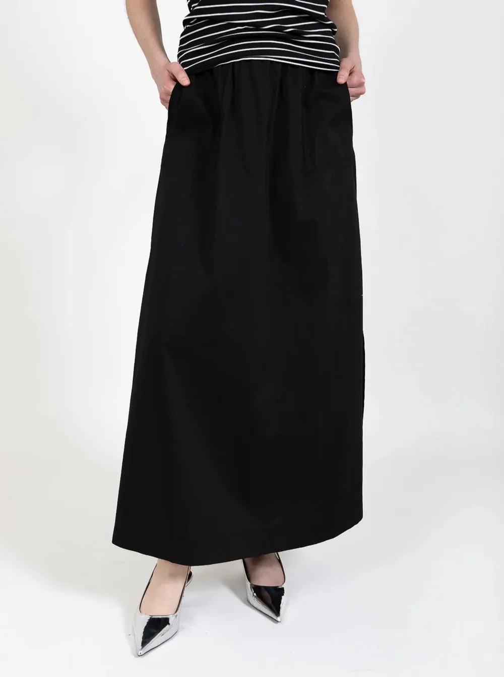 CC Heart Phoebe Maxi Skirt - Black