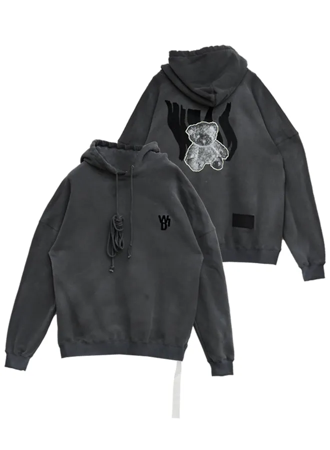 Charcoal Glow In The Dark Teddy Hoodie