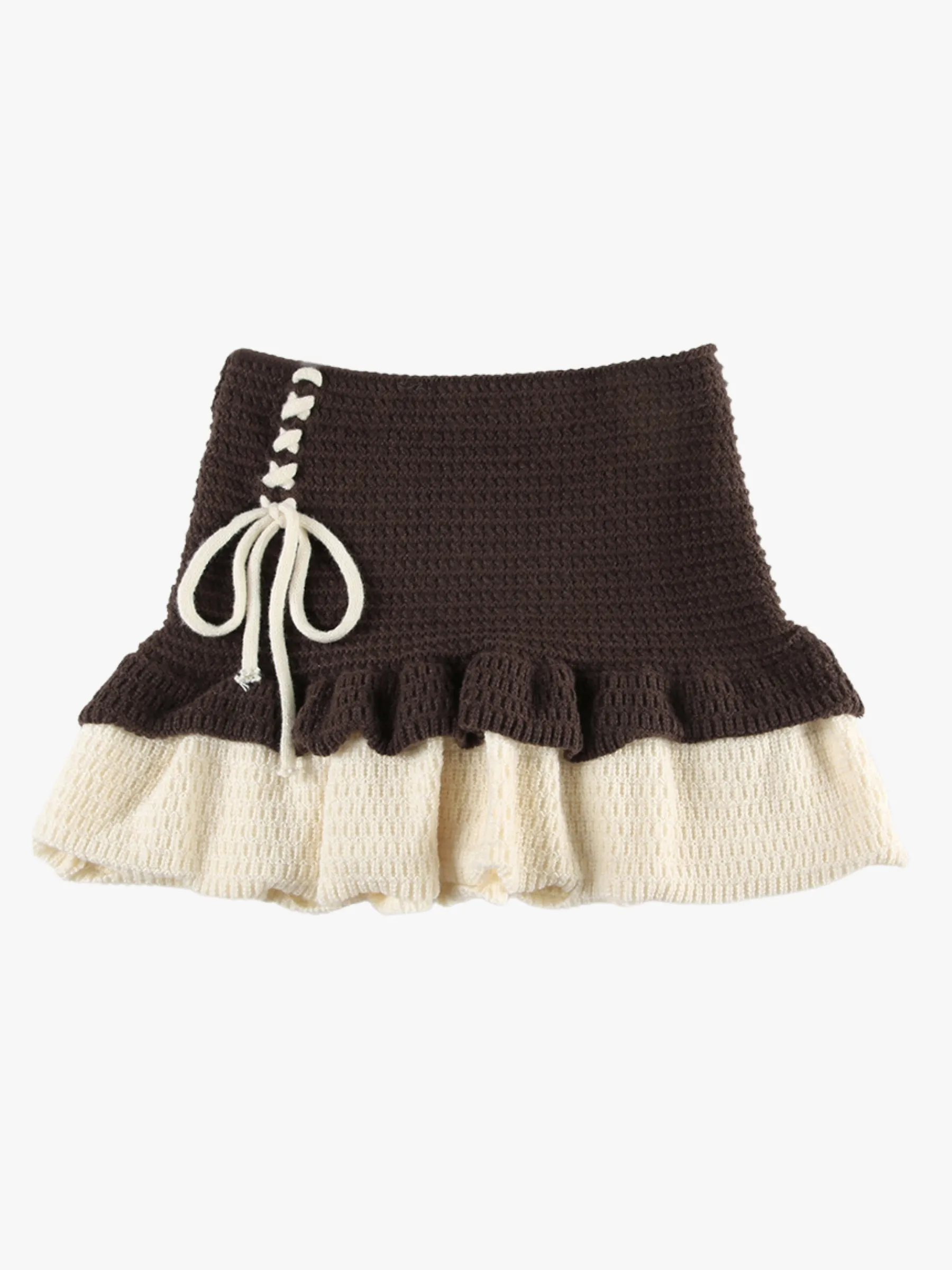 Clara Knitted Ruffle Skirt