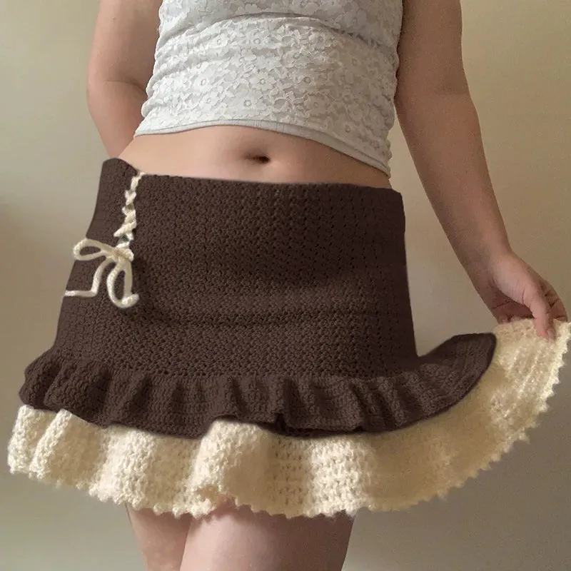 Clara Knitted Ruffle Skirt