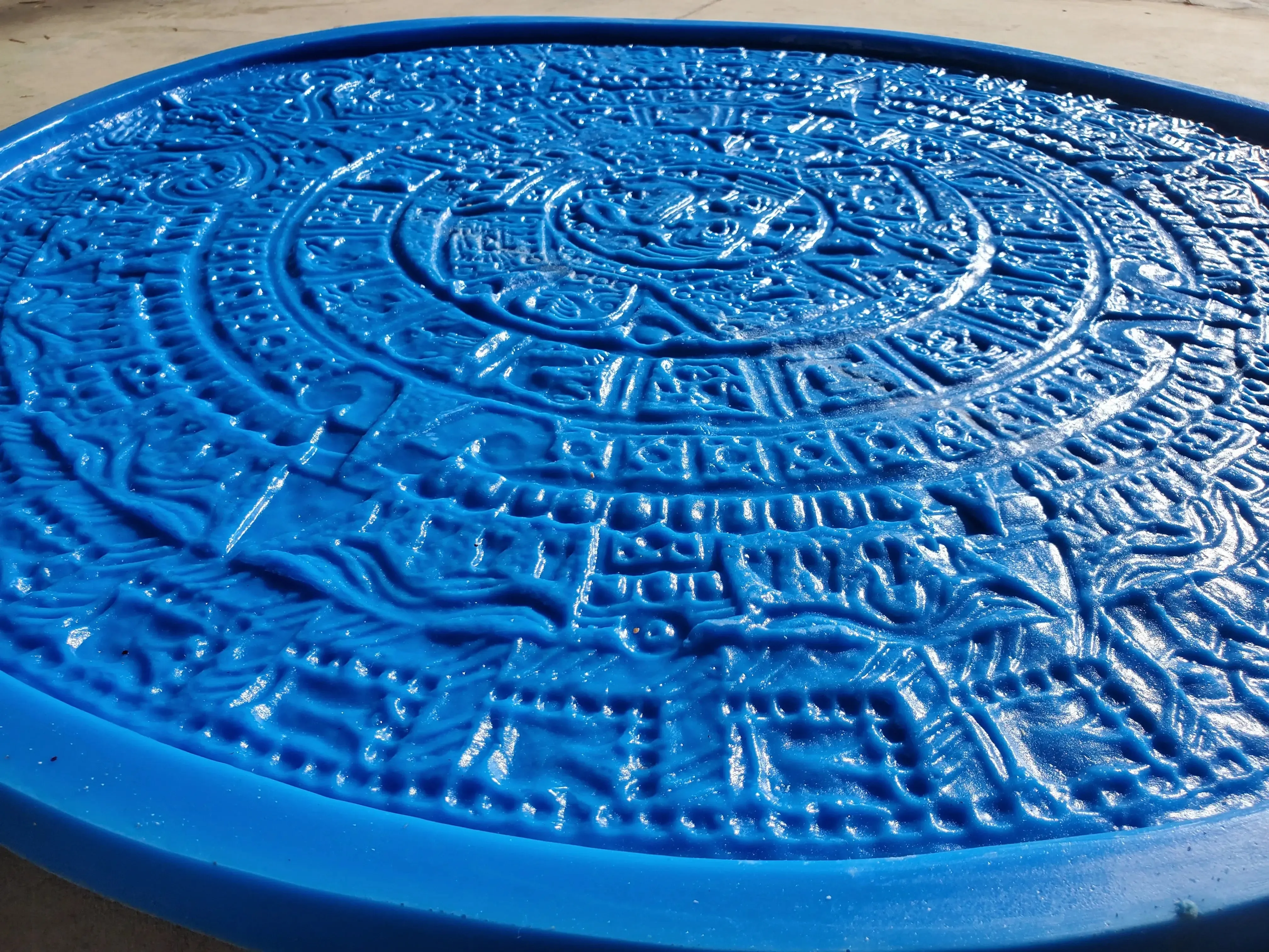 Concrete Aztec Mayan Calendar Wall Art Medallion Mold, SDP-69