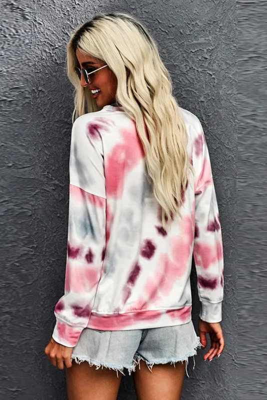 Drop Shoulder Tie Dye  Tee