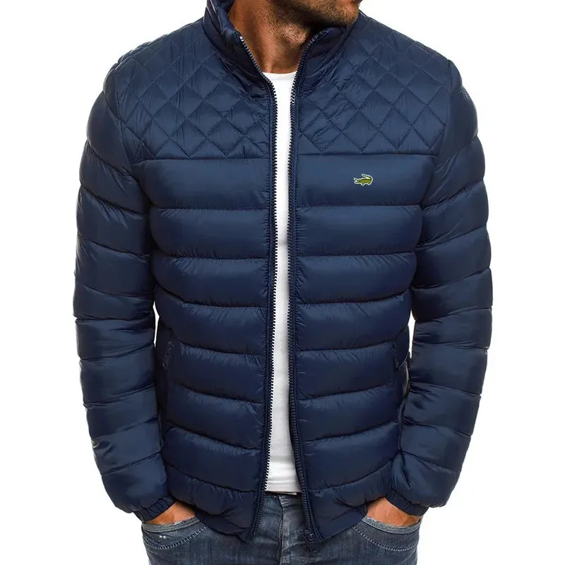 Embroidery Cartelo Winter Men's Warm Packable Jacket Lightweight Men's Down Filled Bubble Ski Jacket Quilted Thicker Jacket