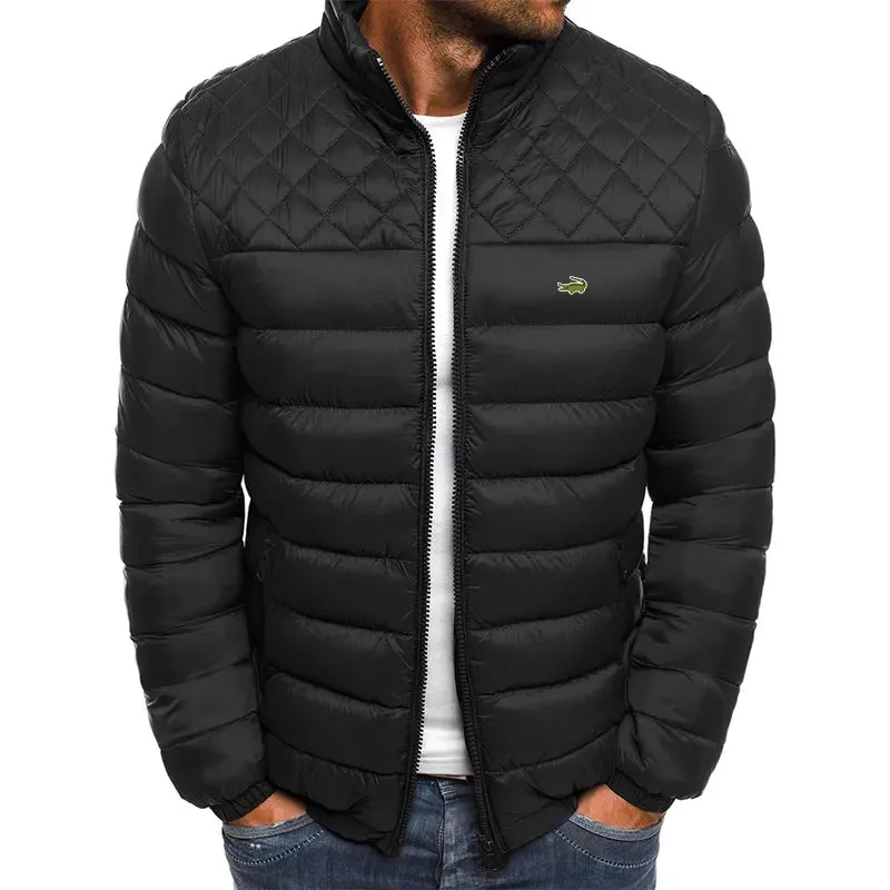 Embroidery Cartelo Winter Men's Warm Packable Jacket Lightweight Men's Down Filled Bubble Ski Jacket Quilted Thicker Jacket