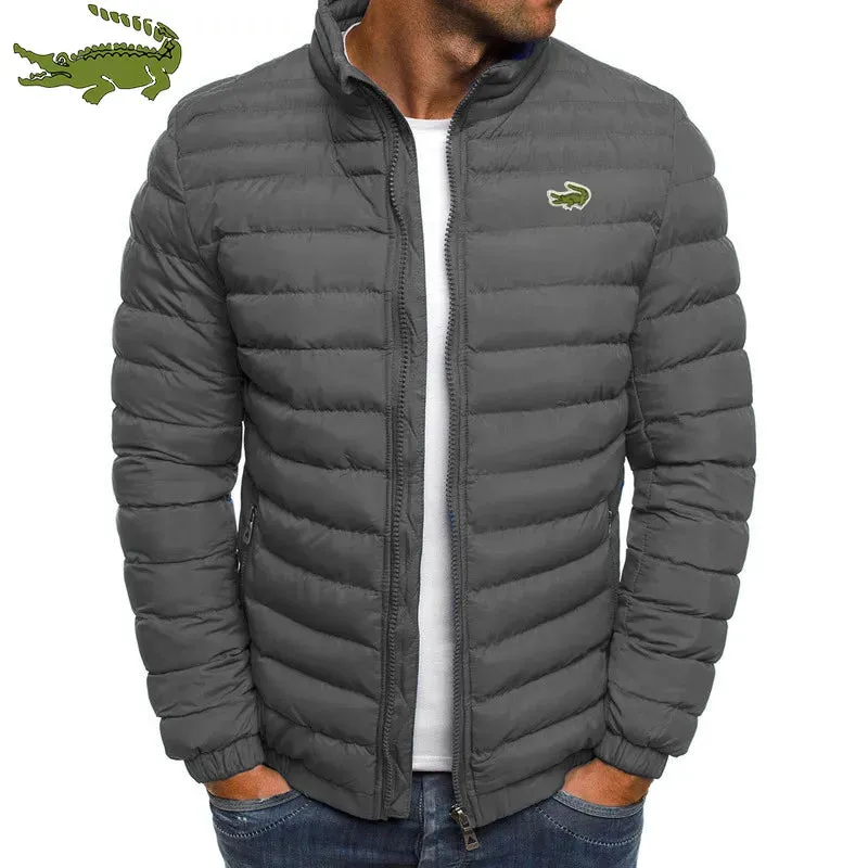 Embroidery Cartelo Winter Men's Warm Packable Jacket Lightweight Men's Down Filled Bubble Ski Jacket Quilted Thicker Jacket