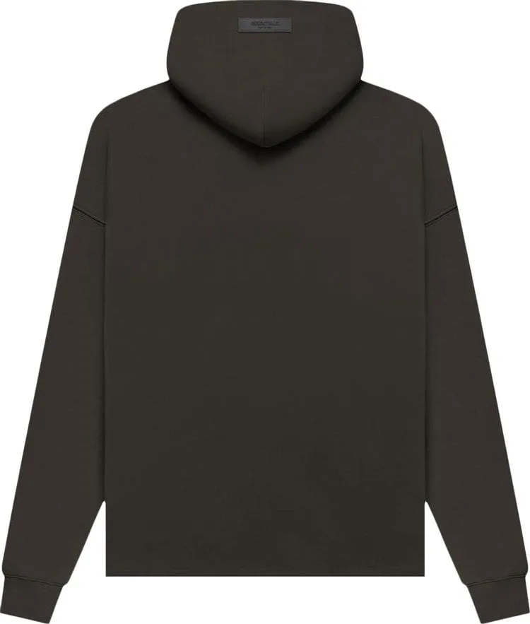 Fear of God Essentials Relaxed Hoodie 'Off Black', black