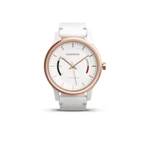 Garmin Vivomove Classic w/ Leather Band (certified refurbished) White/Rose Gold