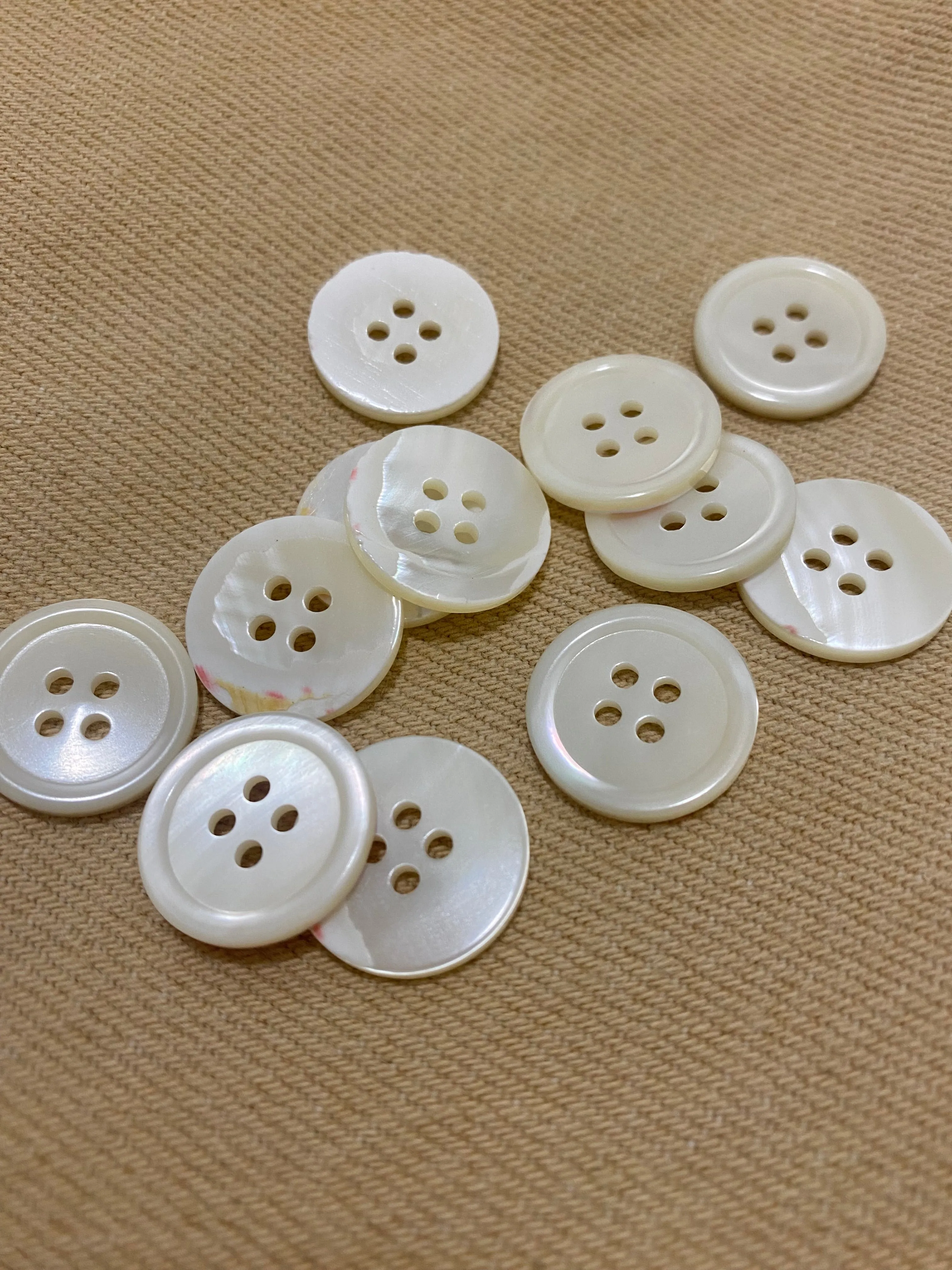 Genuine Natural Pearl Buttons