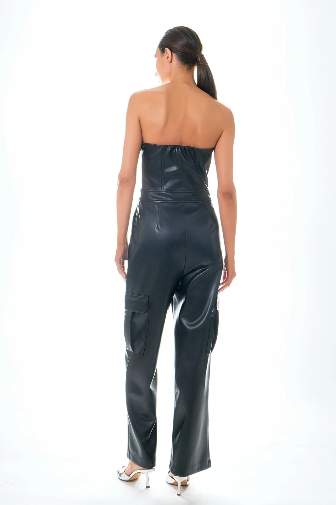 Grey Lab - Tube Top Cargo Jumpsuit