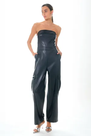 Grey Lab - Tube Top Cargo Jumpsuit