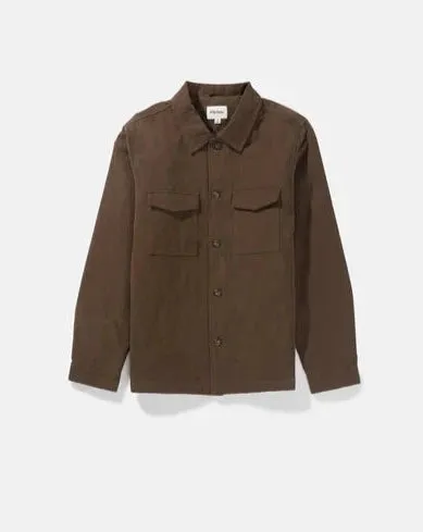 Insulated Overshirt in Chocolate