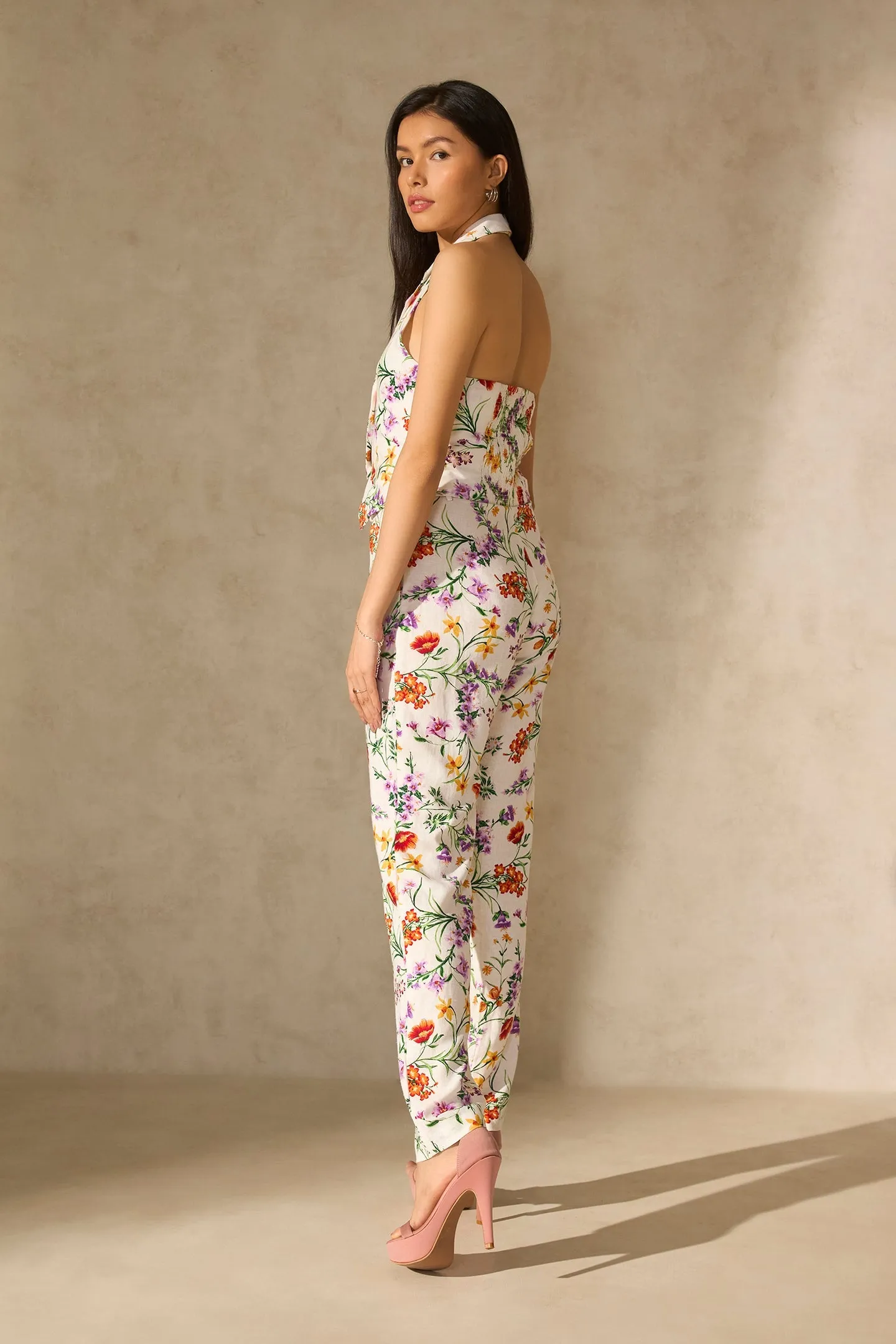 Lyra|Linen Floral Co-Ord Set