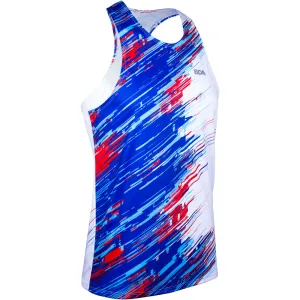 Men's Competitor Lite Printed Singlet - Oblique