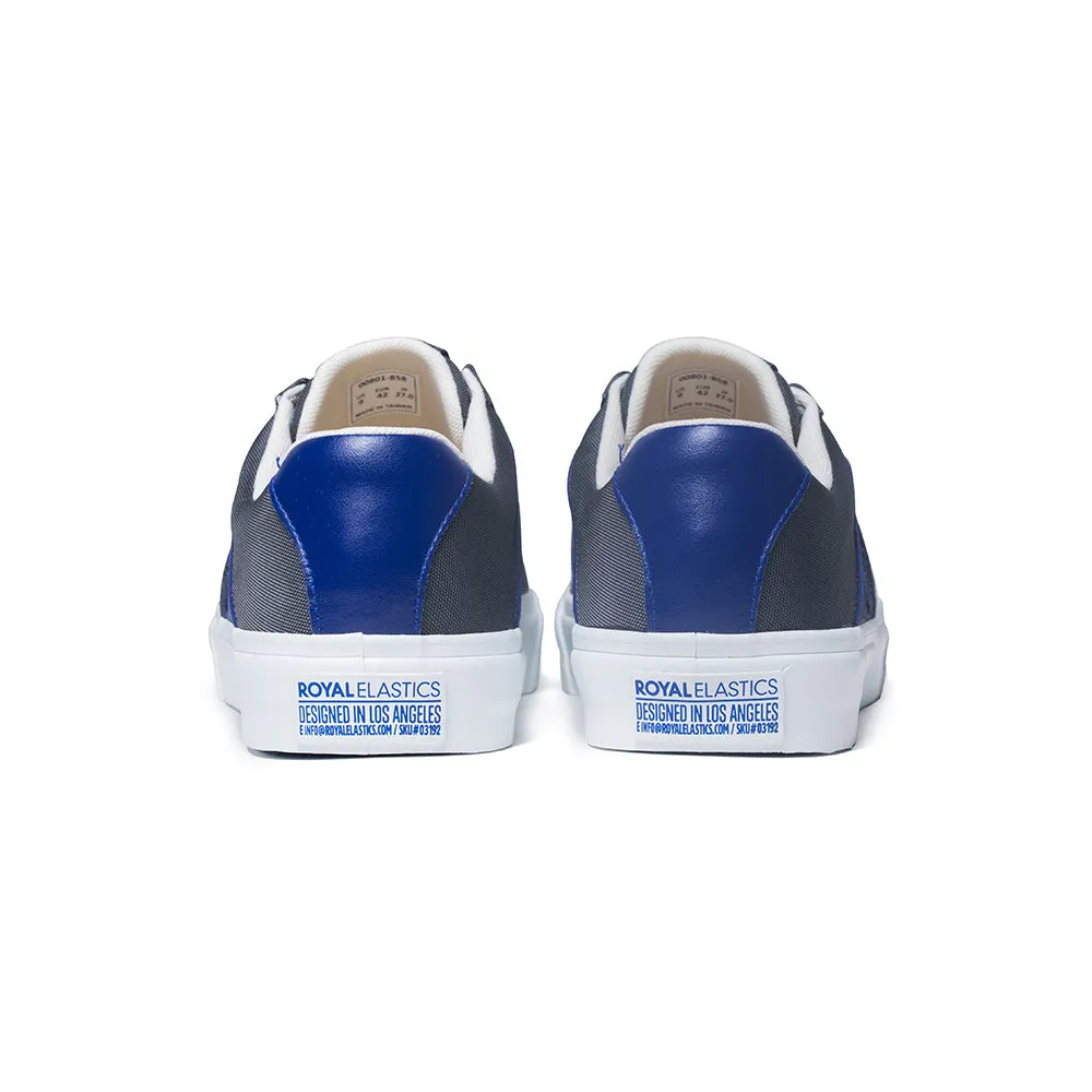 Men's Cruiser White Blue Nylon Low Tops 00801-858