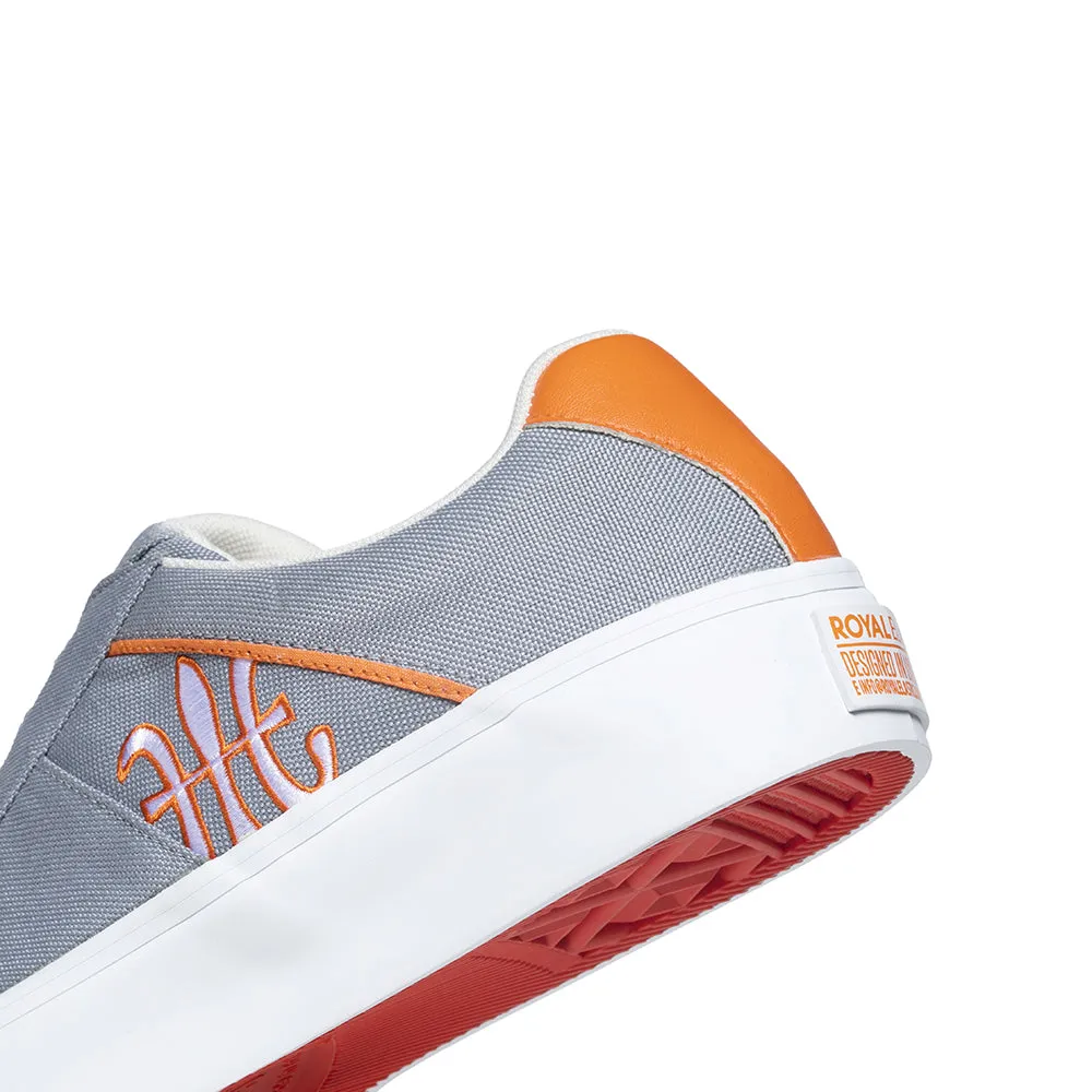 Men's Cruiser White Gray Orange Nylon Low Tops 00801-882