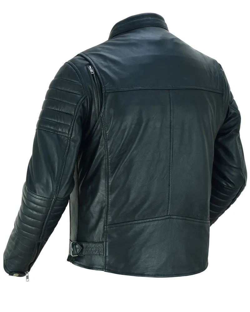 Men's Lightweight Lambskin Crossover Jacket