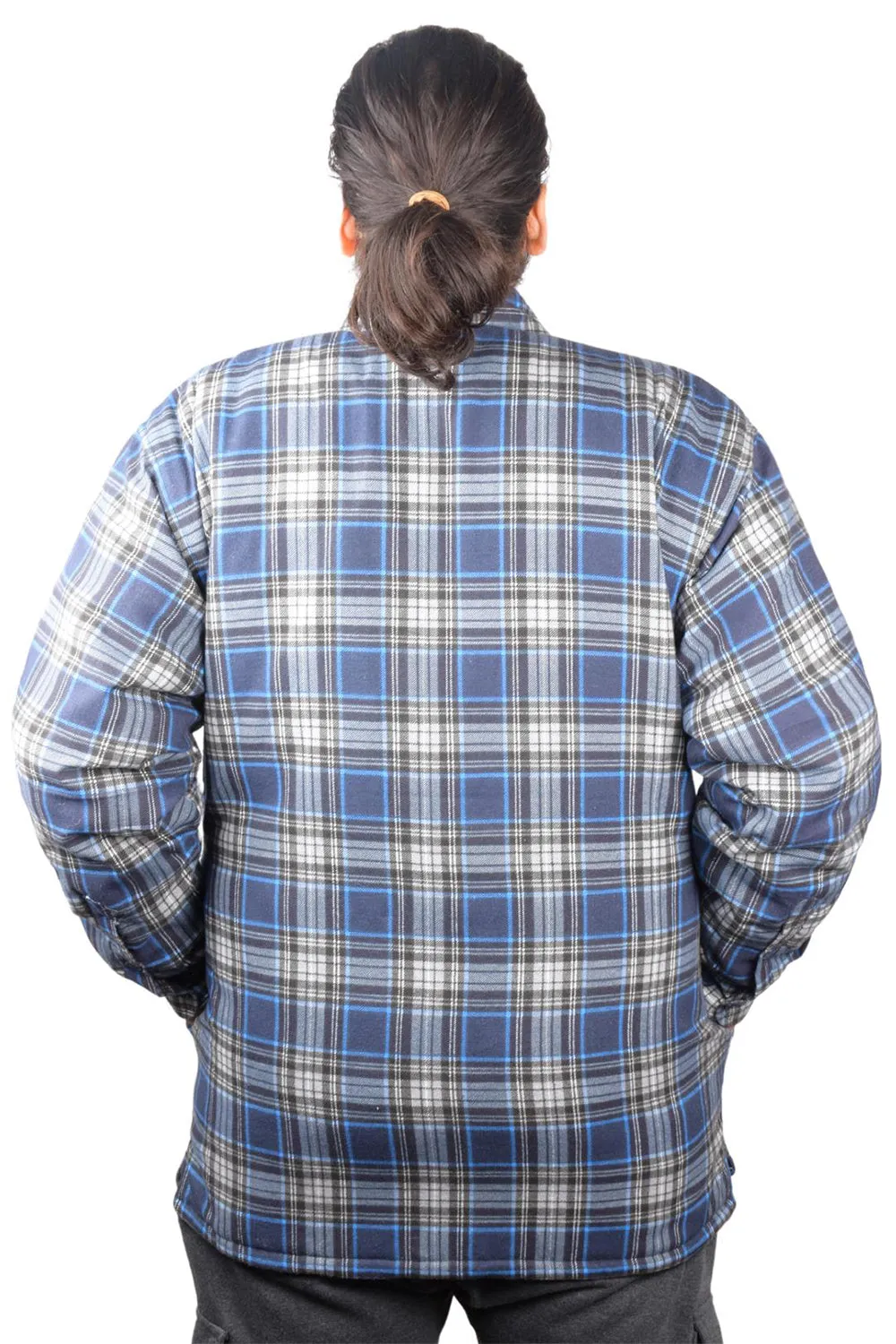 Mens Sherpa Padded Winter Shirt