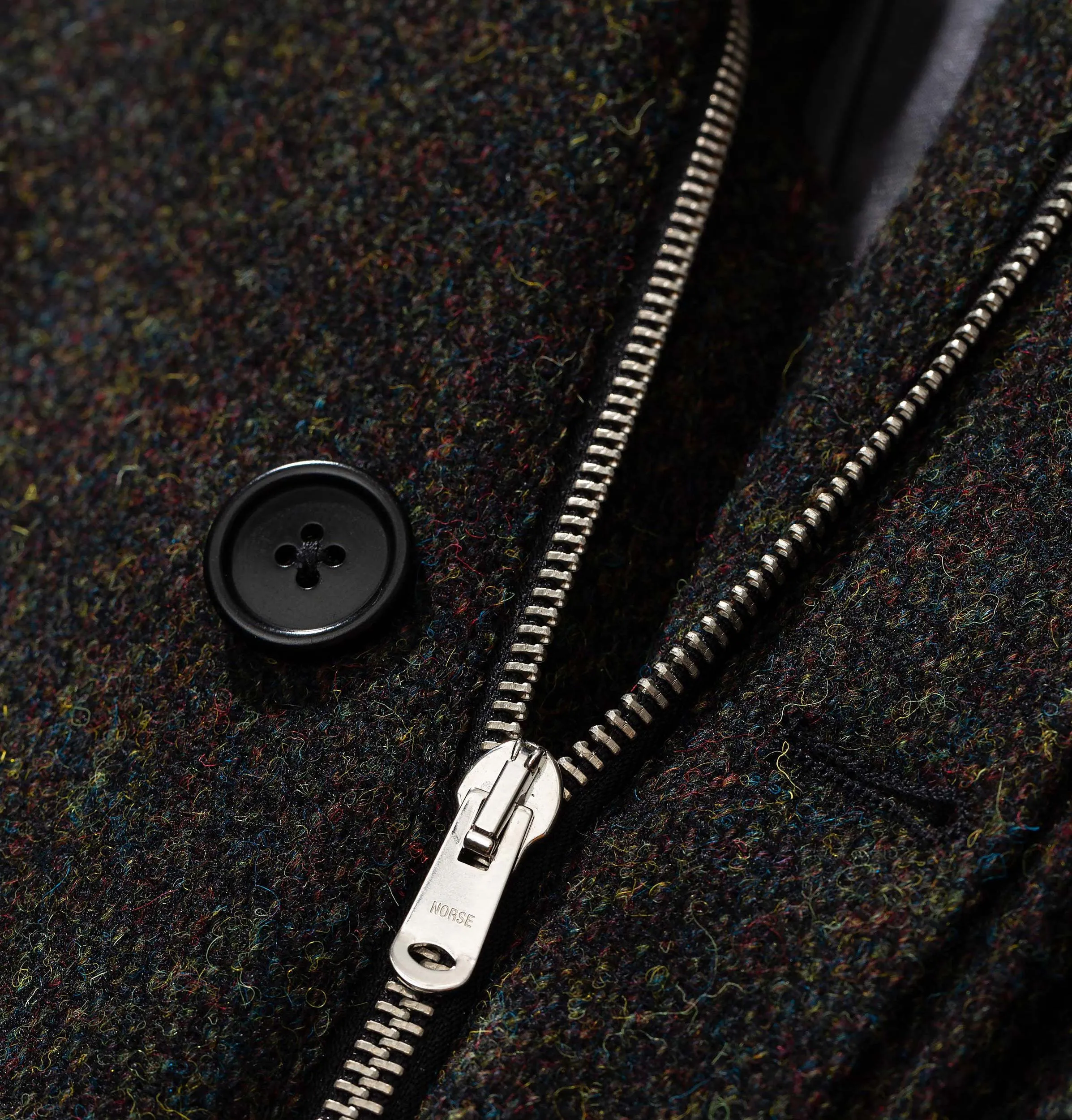 Norse Projects Svalbard Harris Tweed Jacket – Black Multi