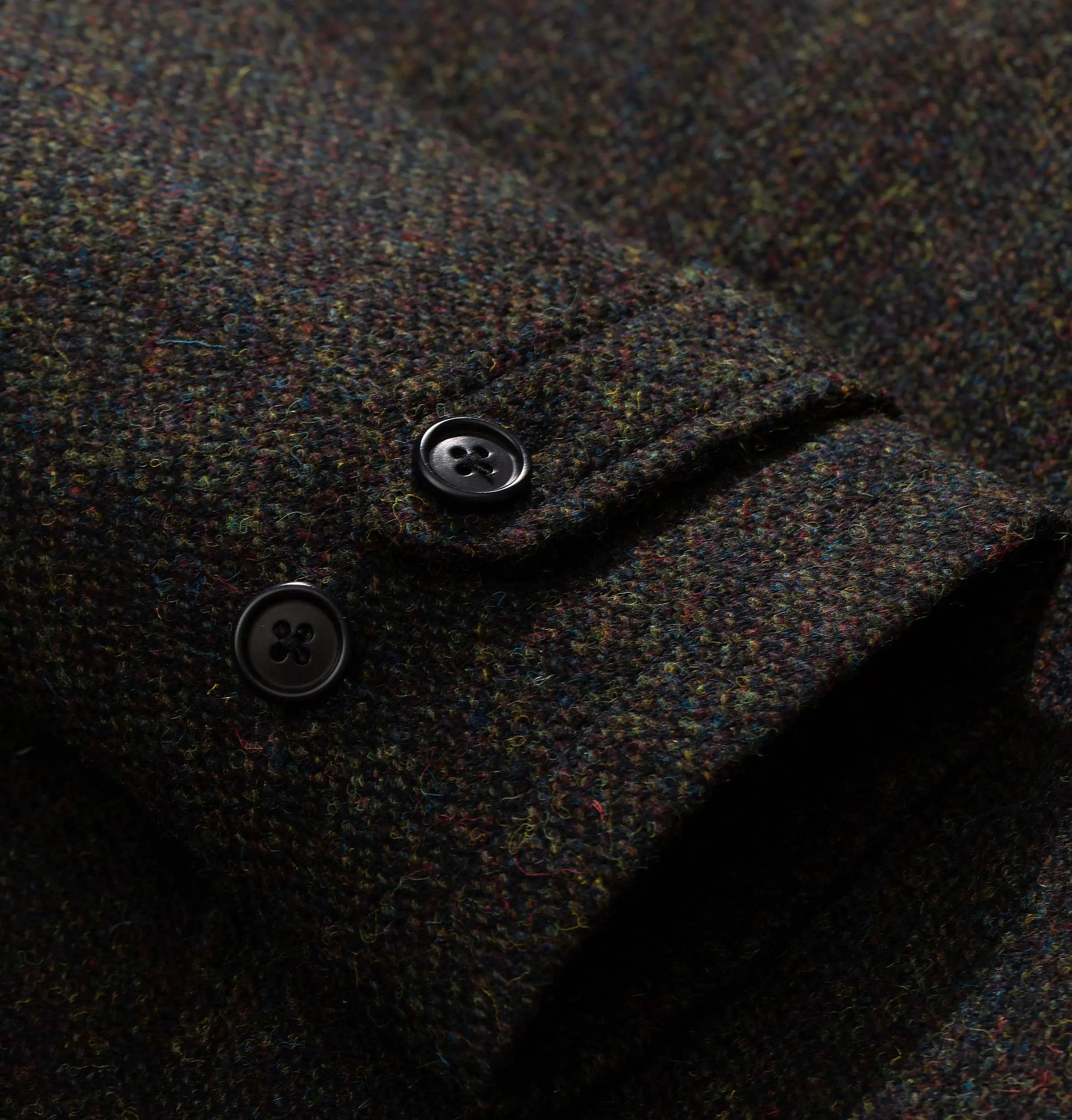 Norse Projects Svalbard Harris Tweed Jacket – Black Multi