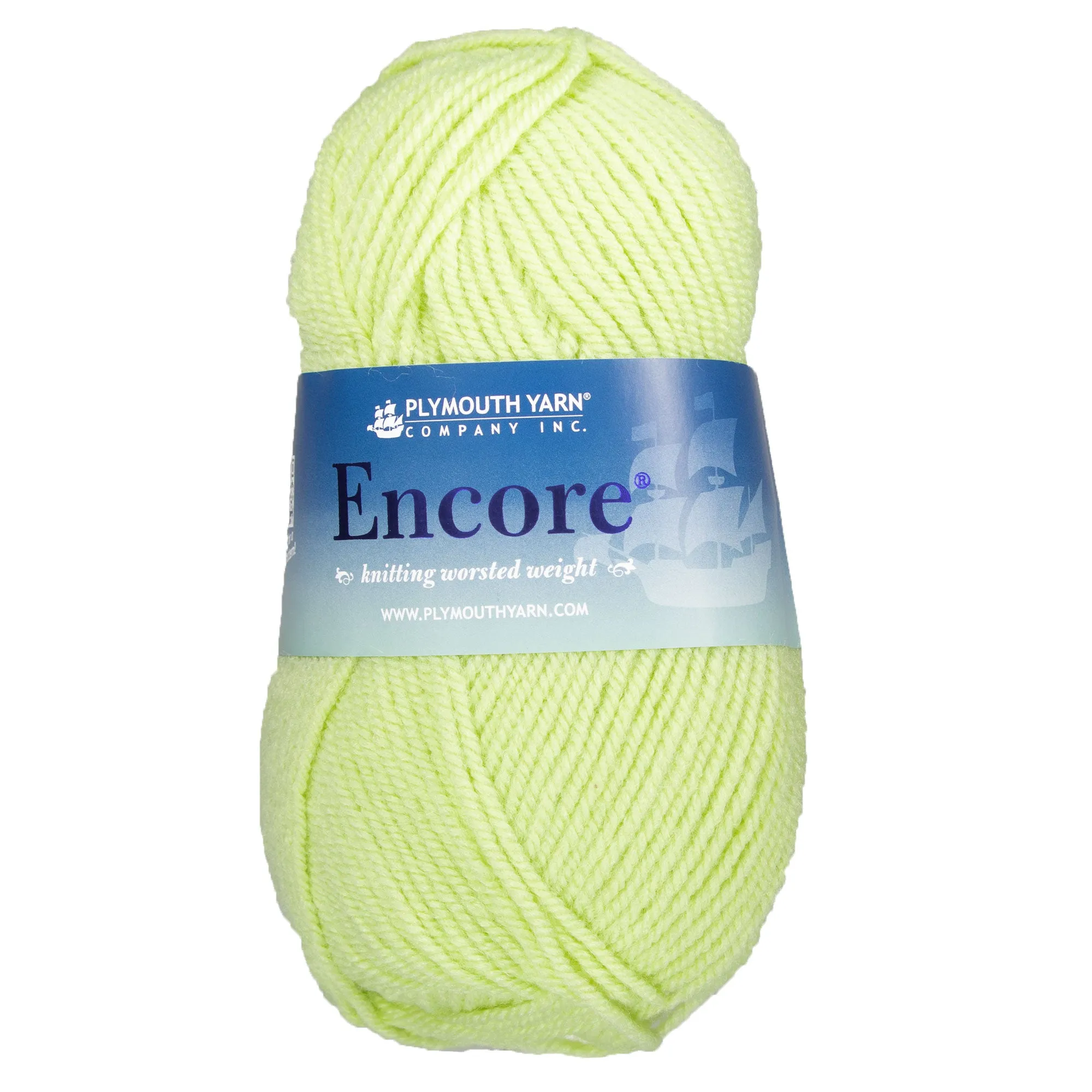 Plymouth Yarn Encore Worsted Yarn - 0450 Green