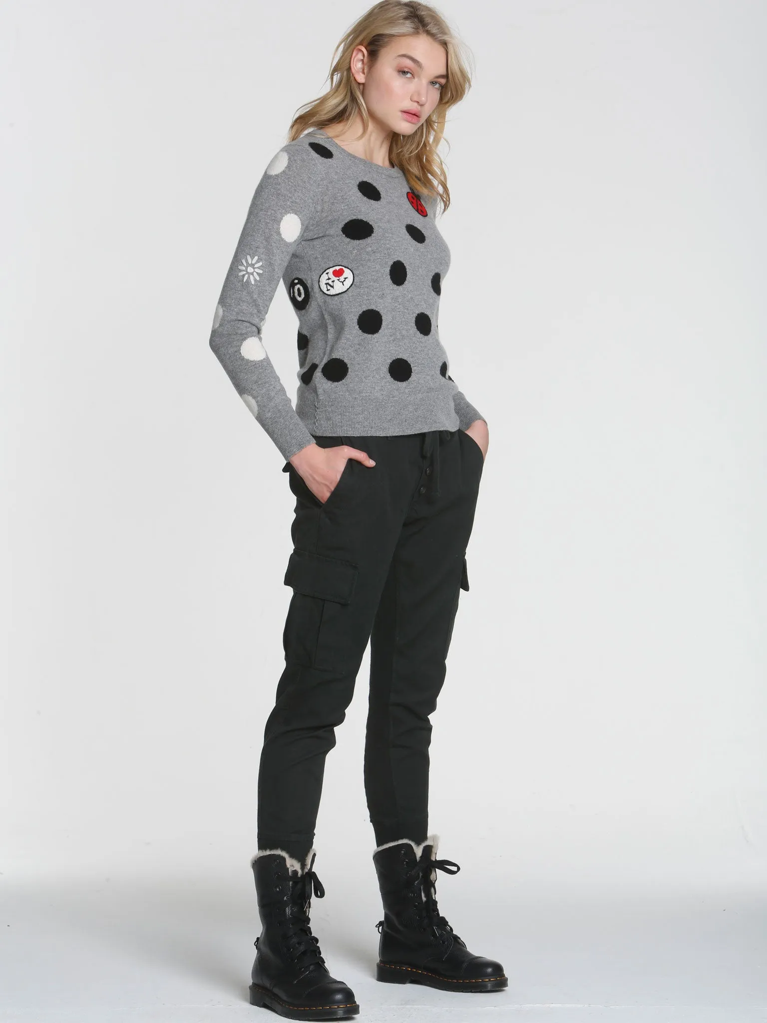 Polka Dot Mix - Grey