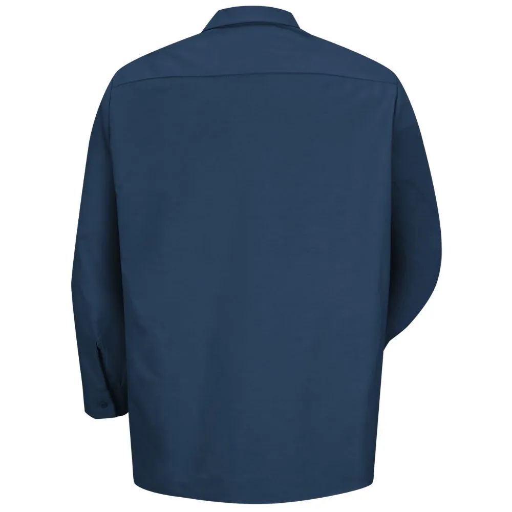 Red Kap Men's Long Sleeve Industrial Work Shirt - Navy