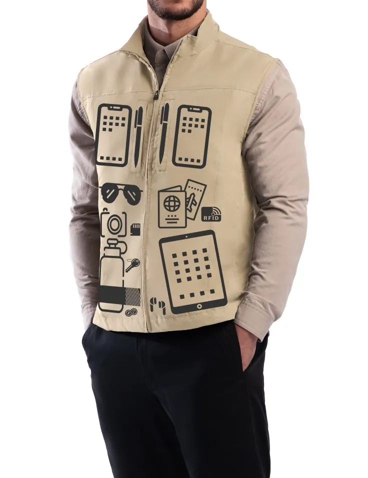 RFID Travel Vest for Men