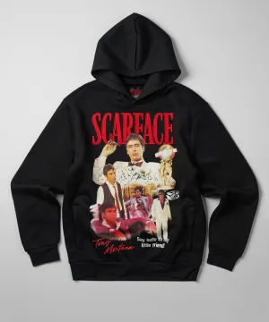 Scarface Say Hello Embroidered Patch Hoodie - Black