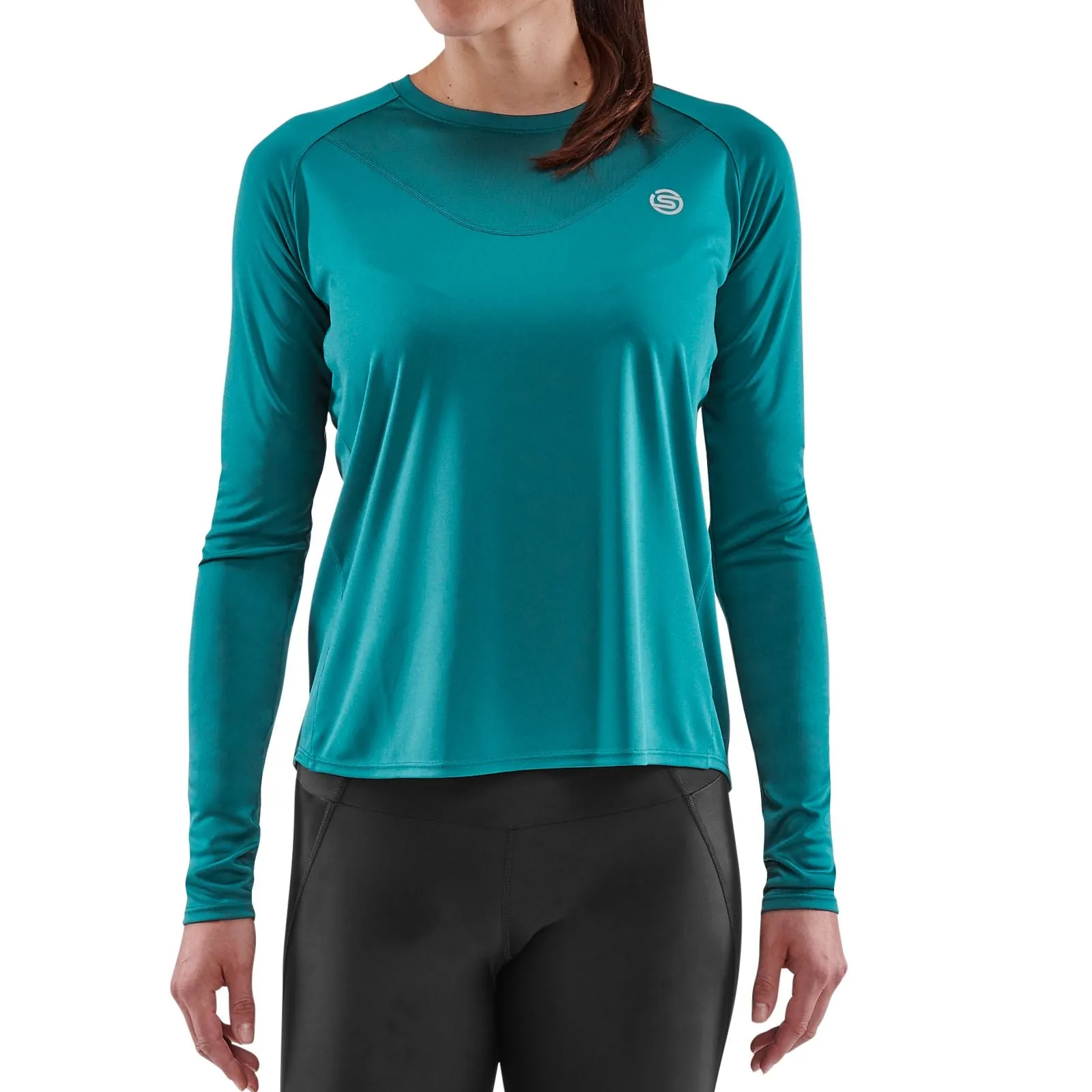 SKINS SERIES-3 WOMEN'S LONG SLEEVE ACTIVE TOP TEAL