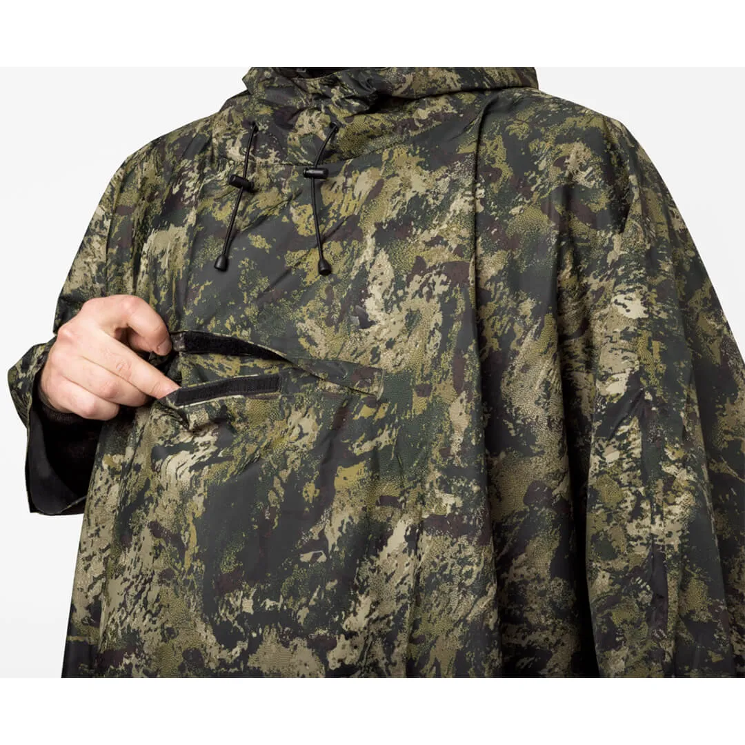 Taxus Camo Rain Poncho - InVis Green by Seeland