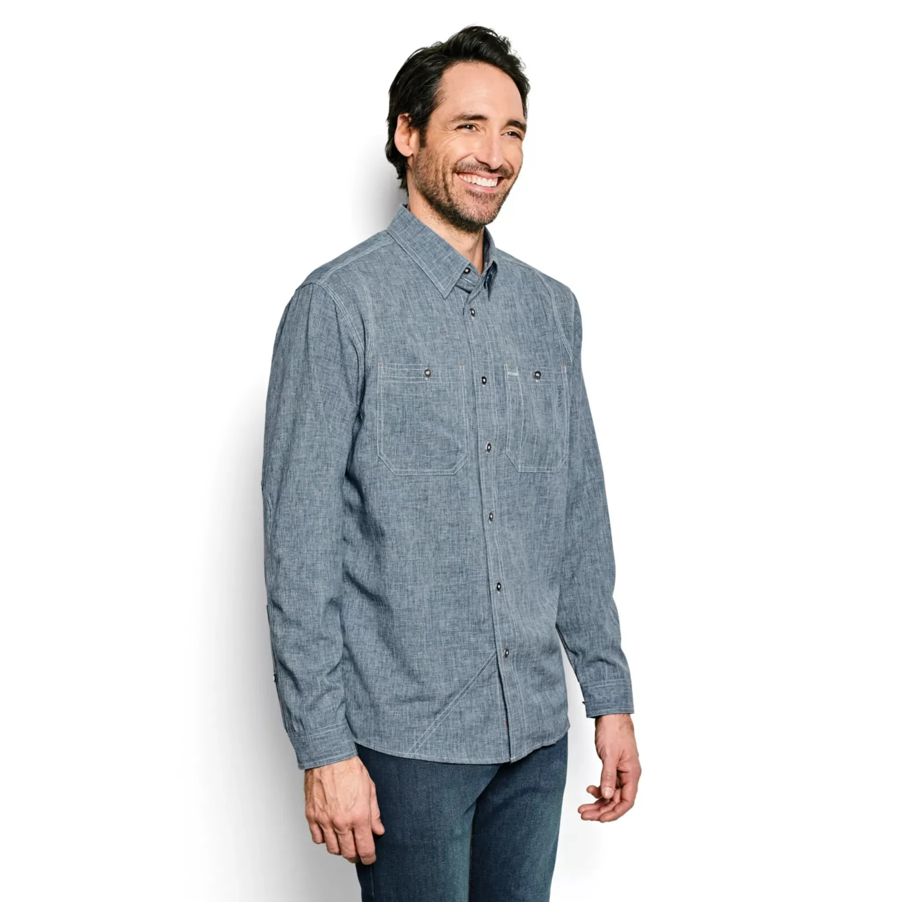 TECH CHAMBRAY WORK SHIRT