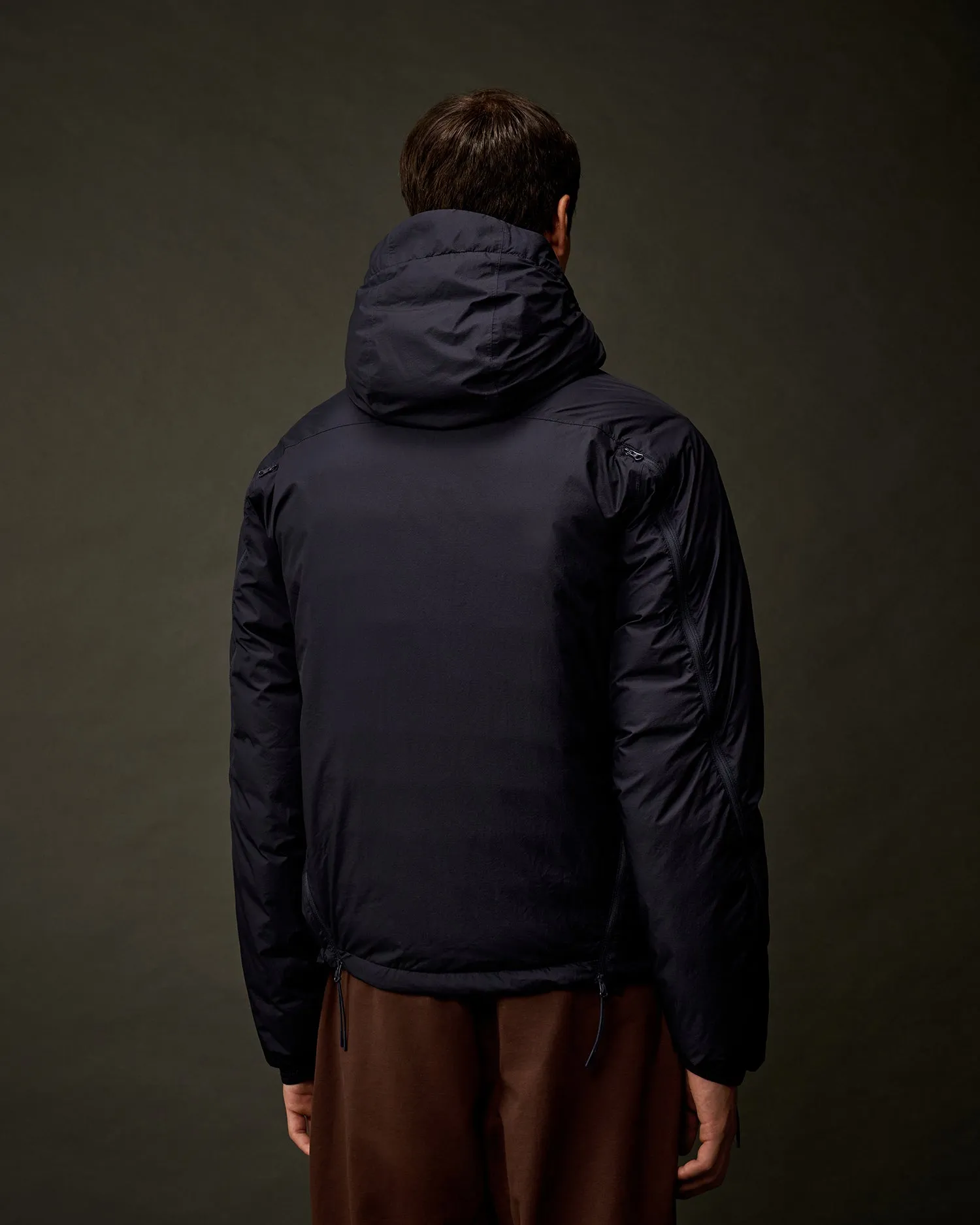 The Metropolis Series Pertex® Hooded Bloom Down Jacket - Sky Captain