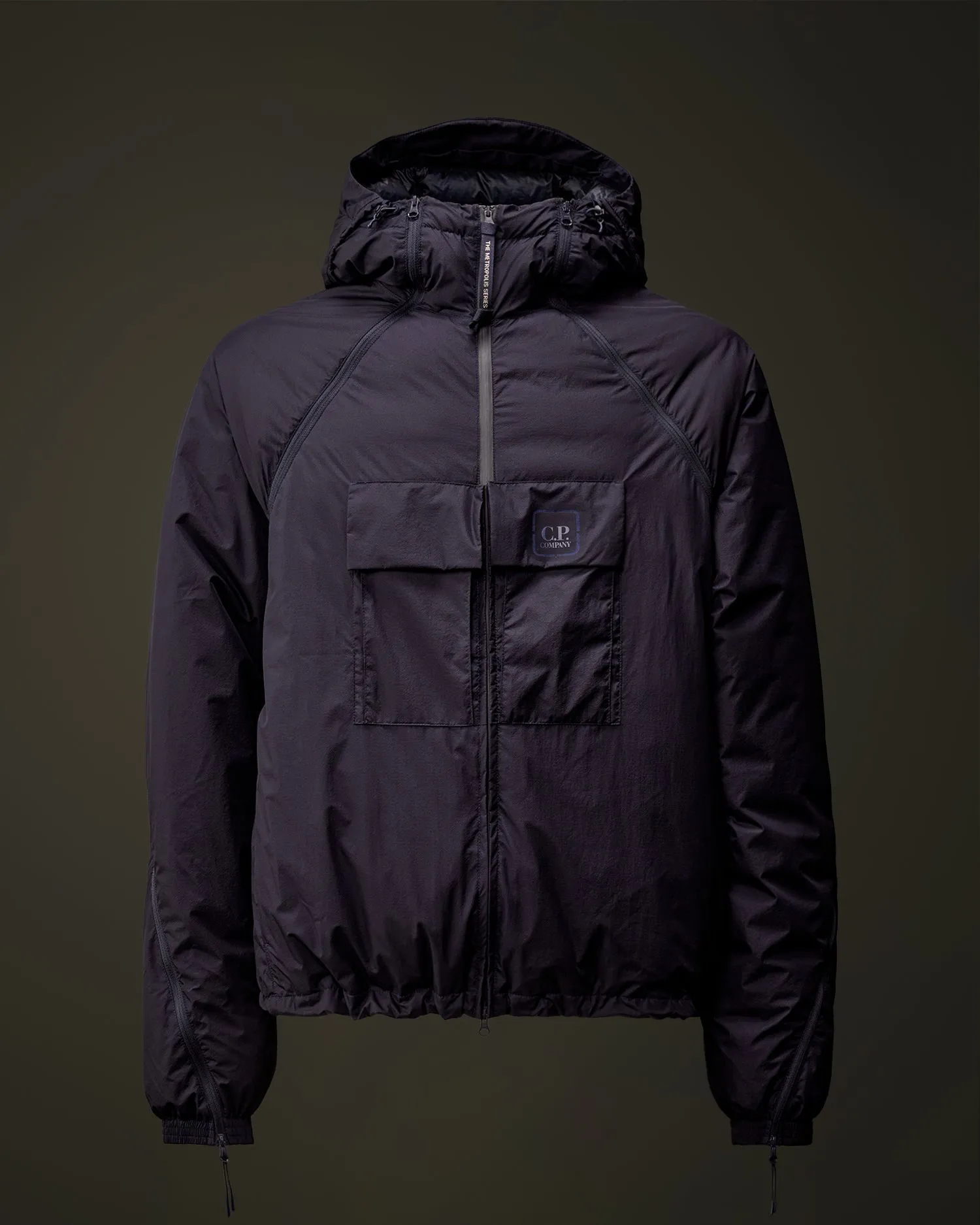 The Metropolis Series Pertex® Hooded Bloom Down Jacket - Sky Captain