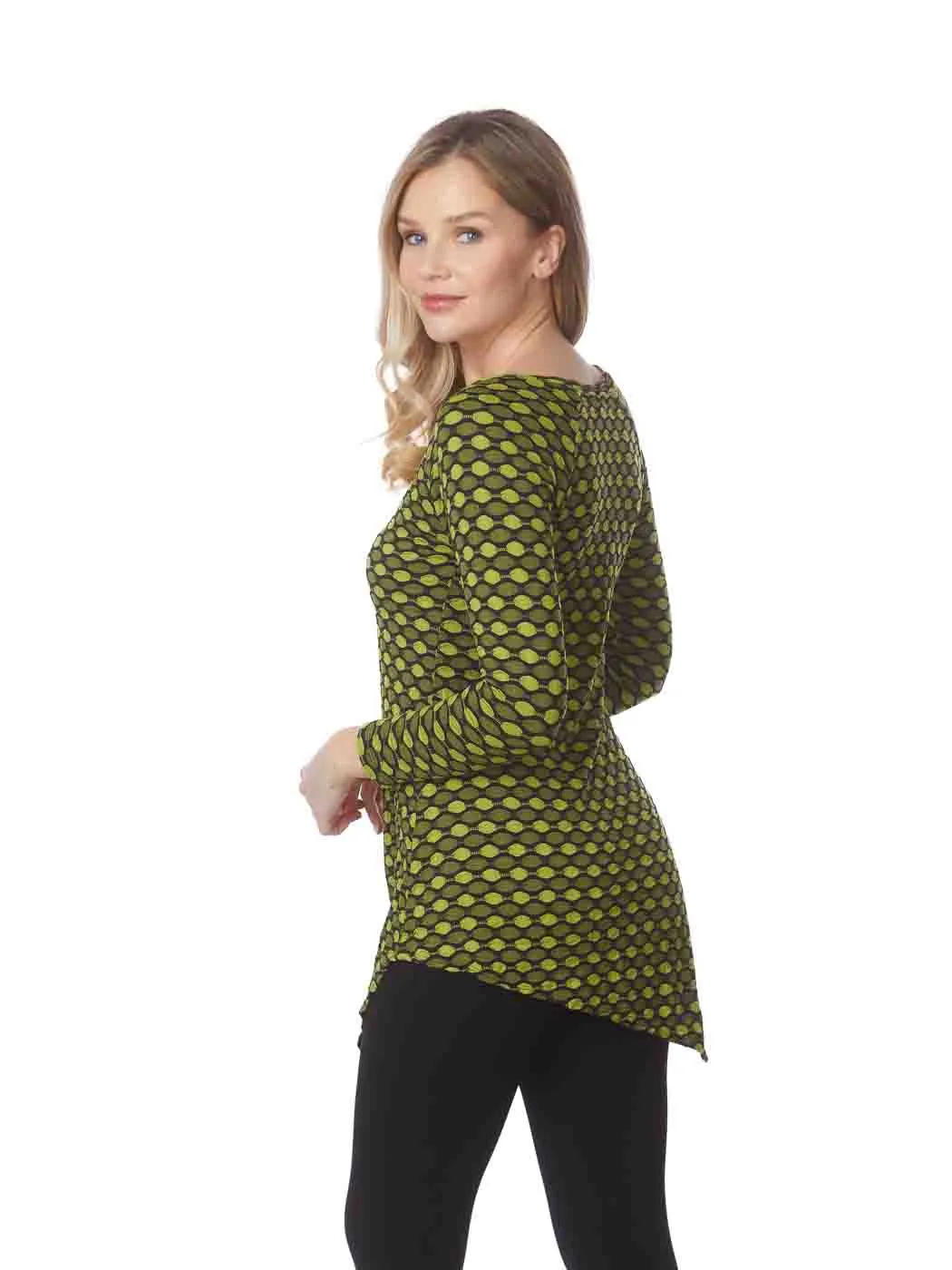 Tianello "YUKI"  Knit Jacquard Toni Tunic