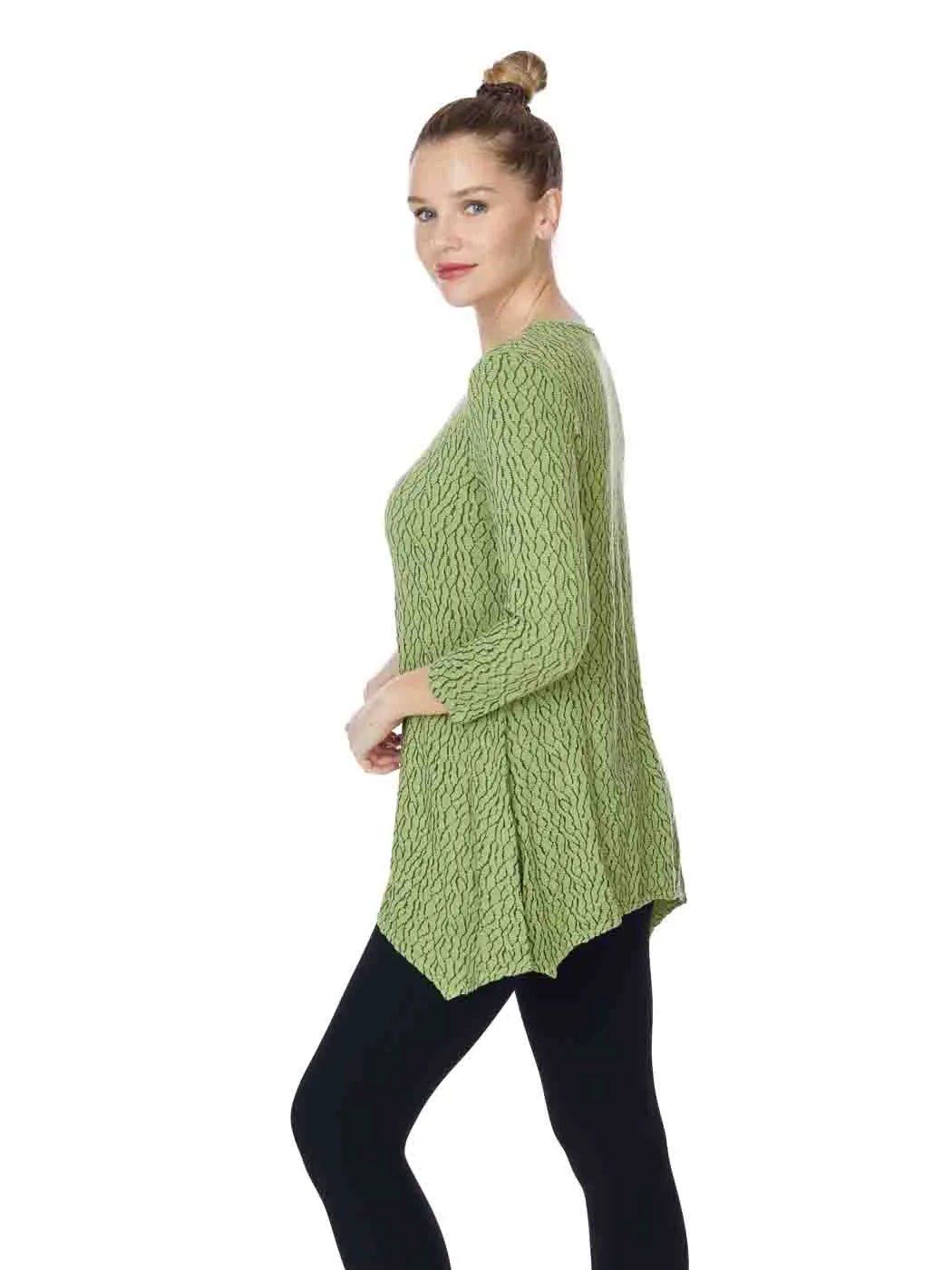 Tianello" Sequoia" Knit Jacquard "Asbury" Tunic