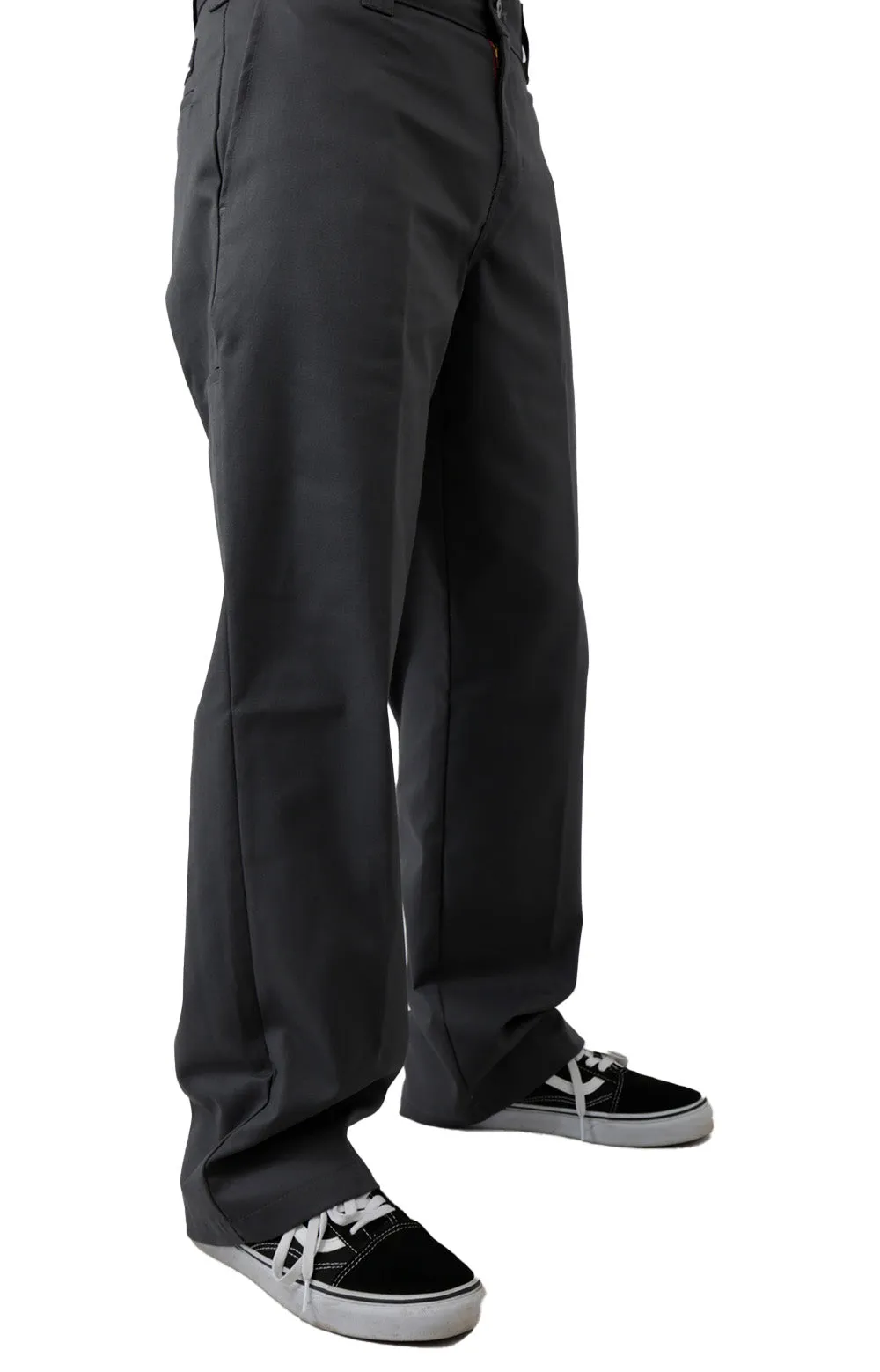 (WPJ01CH) Jamie Foy Loose Fit Straight Leg Pants - Charcoal